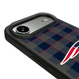 New England Patriots Plaid MagSafe Compatible Phone Case for Apple iPhone
