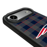New England Patriots Plaid MagSafe Compatible Phone Case for Apple iPhone