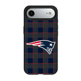 New England Patriots Plaid MagSafe Compatible Phone Case for Apple iPhone