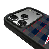 New England Patriots Plaid MagSafe Compatible Phone Case for Apple iPhone