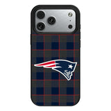 New England Patriots Plaid MagSafe Compatible Phone Case for Apple iPhone