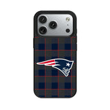 New England Patriots Plaid MagSafe Compatible Phone Case for Apple iPhone