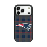 New England Patriots Plaid MagSafe Compatible Phone Case for Apple iPhone