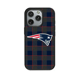 New England Patriots Plaid MagSafe Compatible Phone Case for Apple iPhone