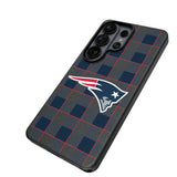 New England Patriots Plaid MagSafe Compatible Phone Case for Samsung Galaxy 26 Series