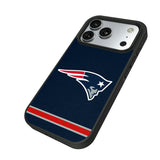 New England Patriots Stripe Bump Phone Case for Apple iPhone