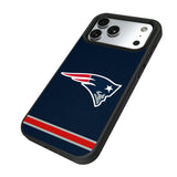 New England Patriots Stripe Bump Phone Case for Apple iPhone