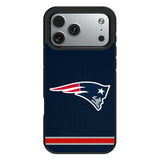 New England Patriots Stripe Bump Phone Case for Apple iPhone