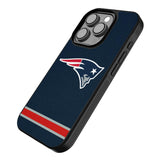New England Patriots Stripe Bump Phone Case for Apple iPhone