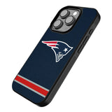 New England Patriots Stripe Bump Phone Case for Apple iPhone