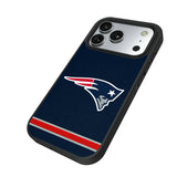 New England Patriots Stripe Bump Phone Case for Apple iPhone