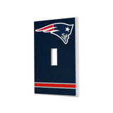 New England Patriots Stripe Hidden-Screw Light Switch Plate