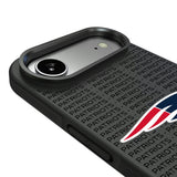 New England Patriots Text Backdrop Bump Phone Case for Apple iPhone