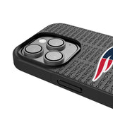 New England Patriots Text Backdrop Bump Phone Case for Apple iPhone