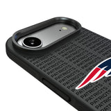 New England Patriots Text Backdrop Bump Phone Case for Apple iPhone