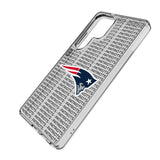 New England Patriots Text Backdrop Clear Phone Case for Samsung Galaxy