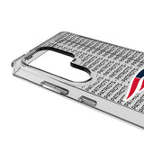 New England Patriots Text Backdrop Clear Phone Case for Samsung Galaxy