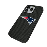 New England Patriots Text Backdrop MagSafe Compatible Phone Case for Apple iPhone