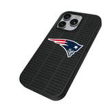 New England Patriots Text Backdrop MagSafe Compatible Phone Case for Apple iPhone