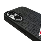 New England Patriots Text Backdrop MagSafe Compatible Phone Case for Apple iPhone