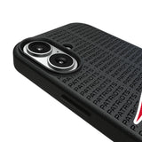 New England Patriots Text Backdrop MagSafe Compatible Phone Case for Apple iPhone