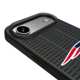 New England Patriots Text Backdrop MagSafe Compatible Phone Case for Apple iPhone