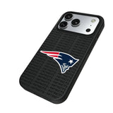 New England Patriots Text Backdrop MagSafe Compatible Phone Case for Apple iPhone