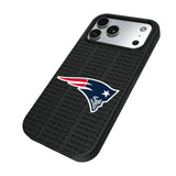 New England Patriots Text Backdrop MagSafe Compatible Phone Case for Apple iPhone