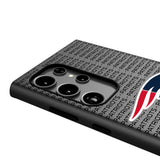 New England Patriots Text Backdrop MagSafe Compatible Phone Case for Samsung Galaxy