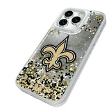 New Orleans Saints Confetti Glitter Phone Case for Apple iPhone