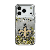New Orleans Saints Confetti Glitter Phone Case for Apple iPhone