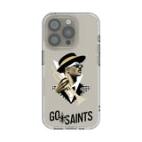 New Orleans Saints Deco Clear Phone Case for Apple iPhone