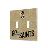 New Orleans Saints Deco Hidden-Screw Light Switch Plate