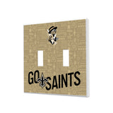 New Orleans Saints Deco Hidden-Screw Light Switch Plate