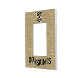 New Orleans Saints Deco Hidden-Screw Light Switch Plate