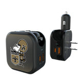 New Orleans Saints Historic Collection Linen 2 in 1 USB A/C Charger