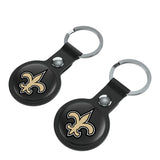 New Orleans Saints Insignia Black Airtag Holder 2-Pack