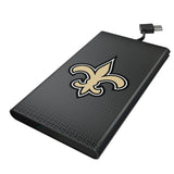 New Orleans Saints Linen 5000mAh Flat Powerbank
