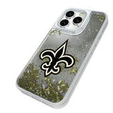 New Orleans Saints Linen Glitter Phone Case for Apple iPhone