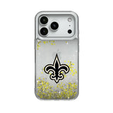 New Orleans Saints Linen Glitter Phone Case for Apple iPhone