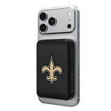 New Orleans Saints Linen Wireless Mag Power Bank