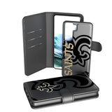 New Orleans Saints Monocolor Tilt Wallet Phone Case for Apple iPhone