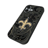 New Orleans Saints Paisley Bump Phone Case for Apple iPhone