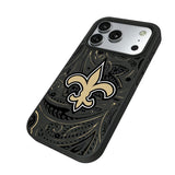 New Orleans Saints Paisley Bump Phone Case for Apple iPhone