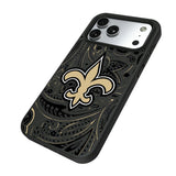 New Orleans Saints Paisley Bump Phone Case for Apple iPhone