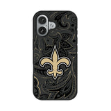 New Orleans Saints Paisley Bump Phone Case for Apple iPhone