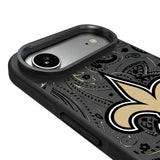 New Orleans Saints Paisley Bump Phone Case for Apple iPhone