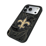 New Orleans Saints Paisley Bump Phone Case for Apple iPhone