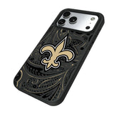 New Orleans Saints Paisley Bump Phone Case for Apple iPhone