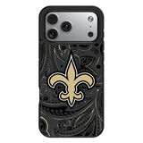 New Orleans Saints Paisley Bump Phone Case for Apple iPhone